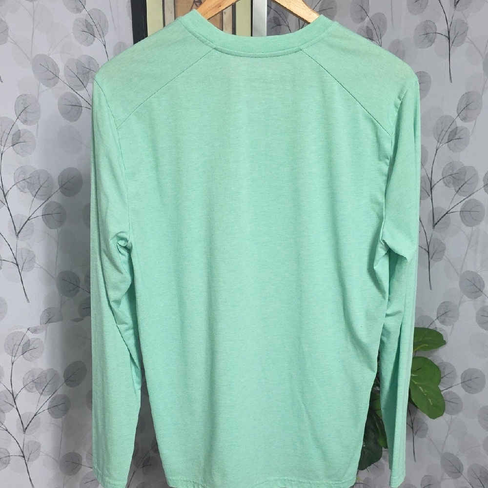 Fair Harbor Men’s Performance Henley - Seafoam Green - Size M - Picture 7 of 7